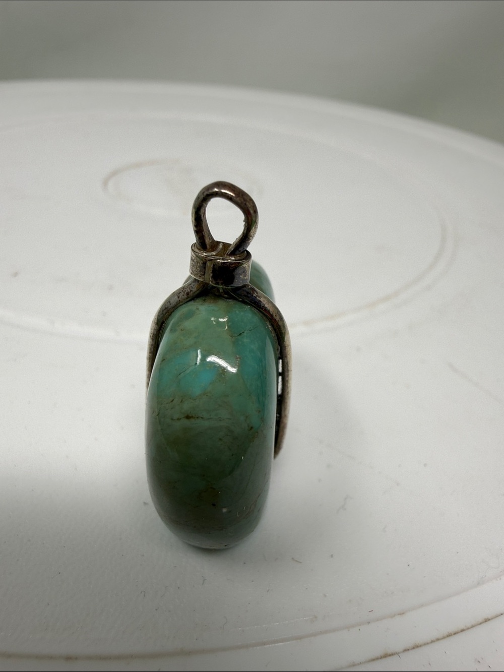 Native Turquoise Fetish Bear pendant - Picture 2 of 6